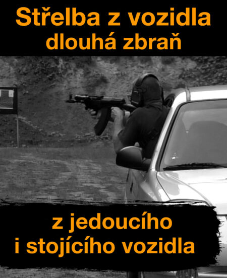 Střelba z pušky z vozidla